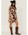 Image #3 - Idyllwind Women's Made For This Off-Shoulder Cow Print Mini Dress, Tan, hi-res