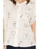Image #3 - Olive Hill Women's Boot Barn Exclusive Embroidered Western Motif Short Sleeve Button-Down Western Shirt, Ivory, hi-res