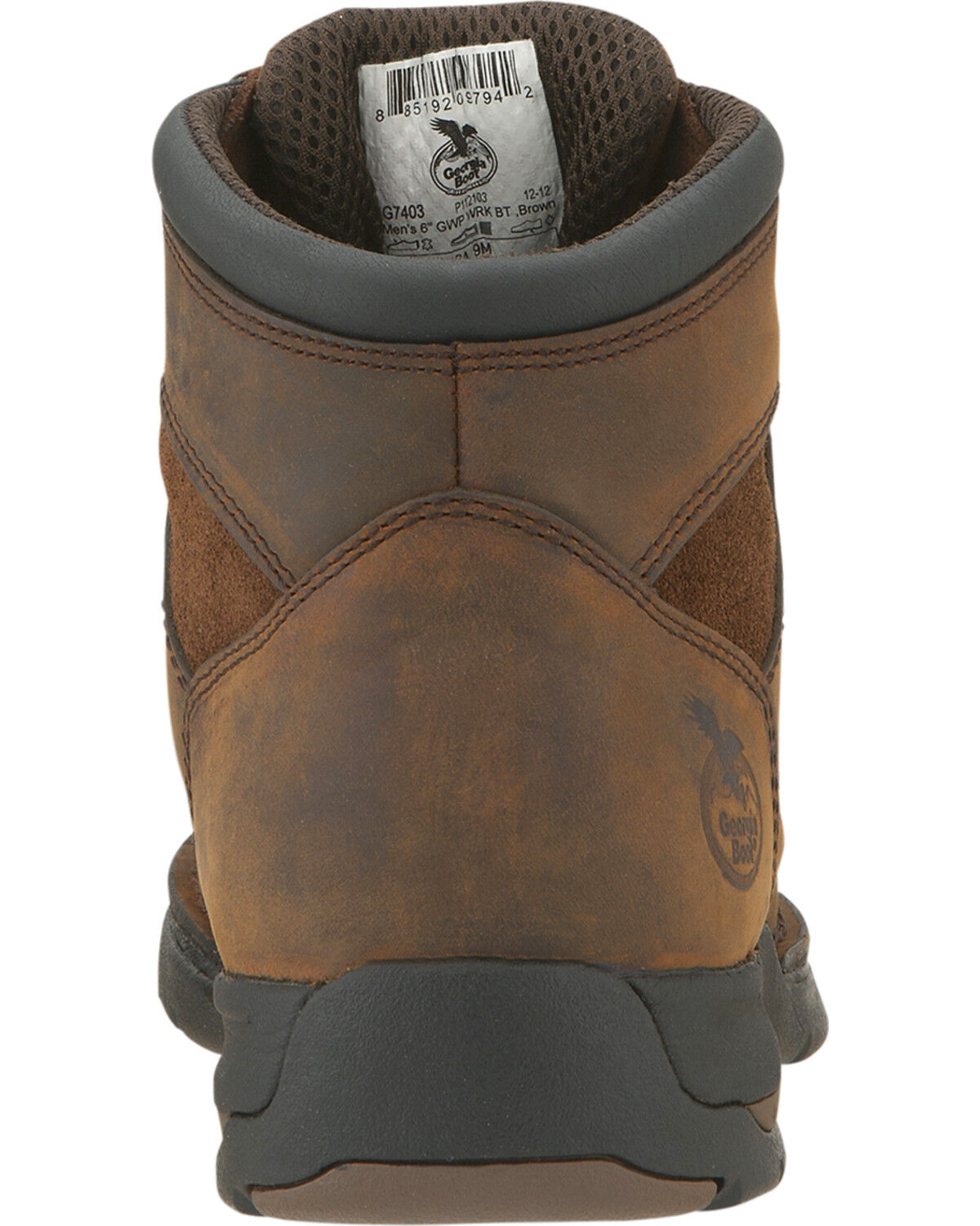Image #7 - Georgia Boot Men's Athens Waterproof Work Boot - Moc Toe, Brown, hi-res