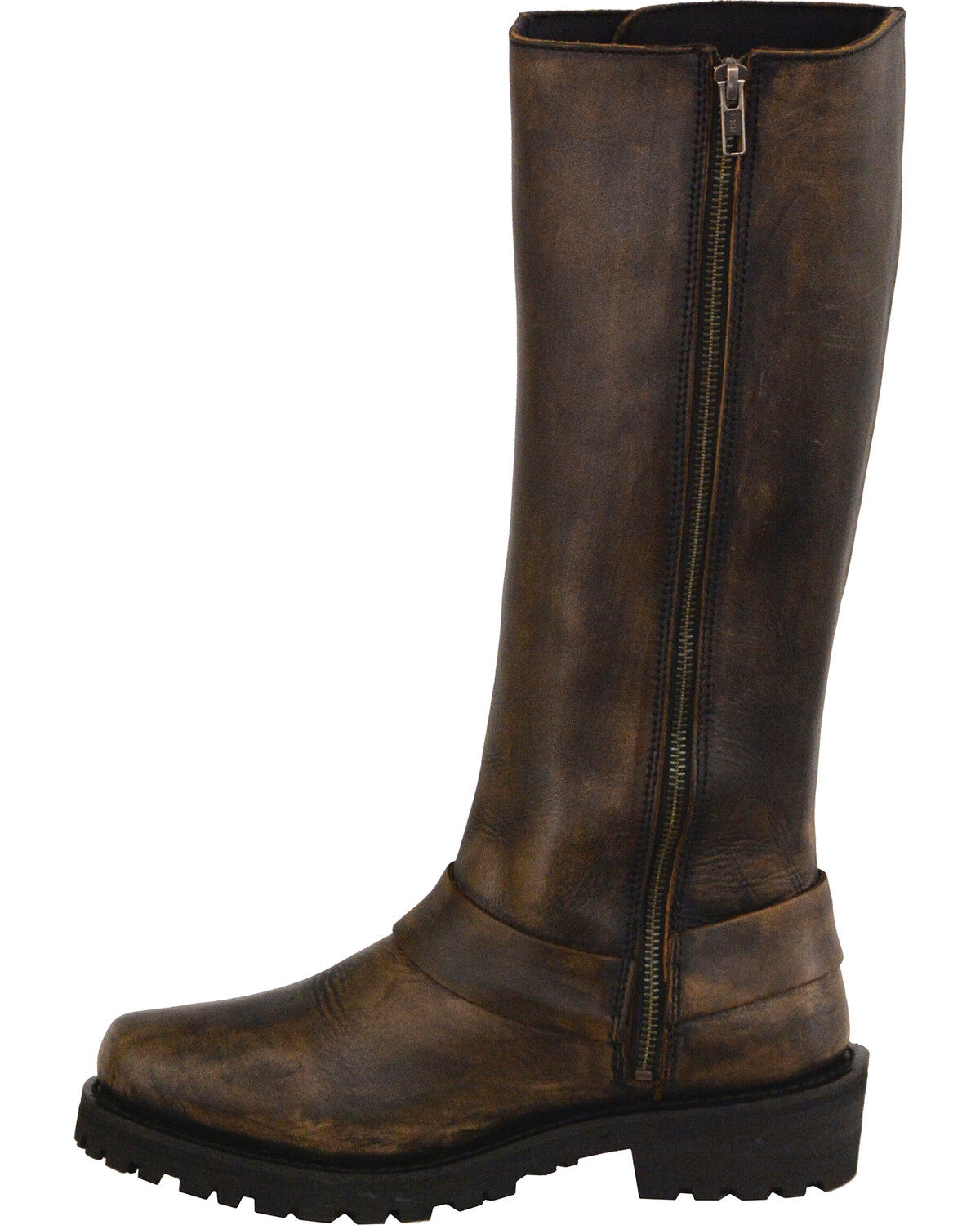 Image #3 - Milwaukee Leather Women's Waterproof 14" Harness Boots - Square Toe, Black, hi-res