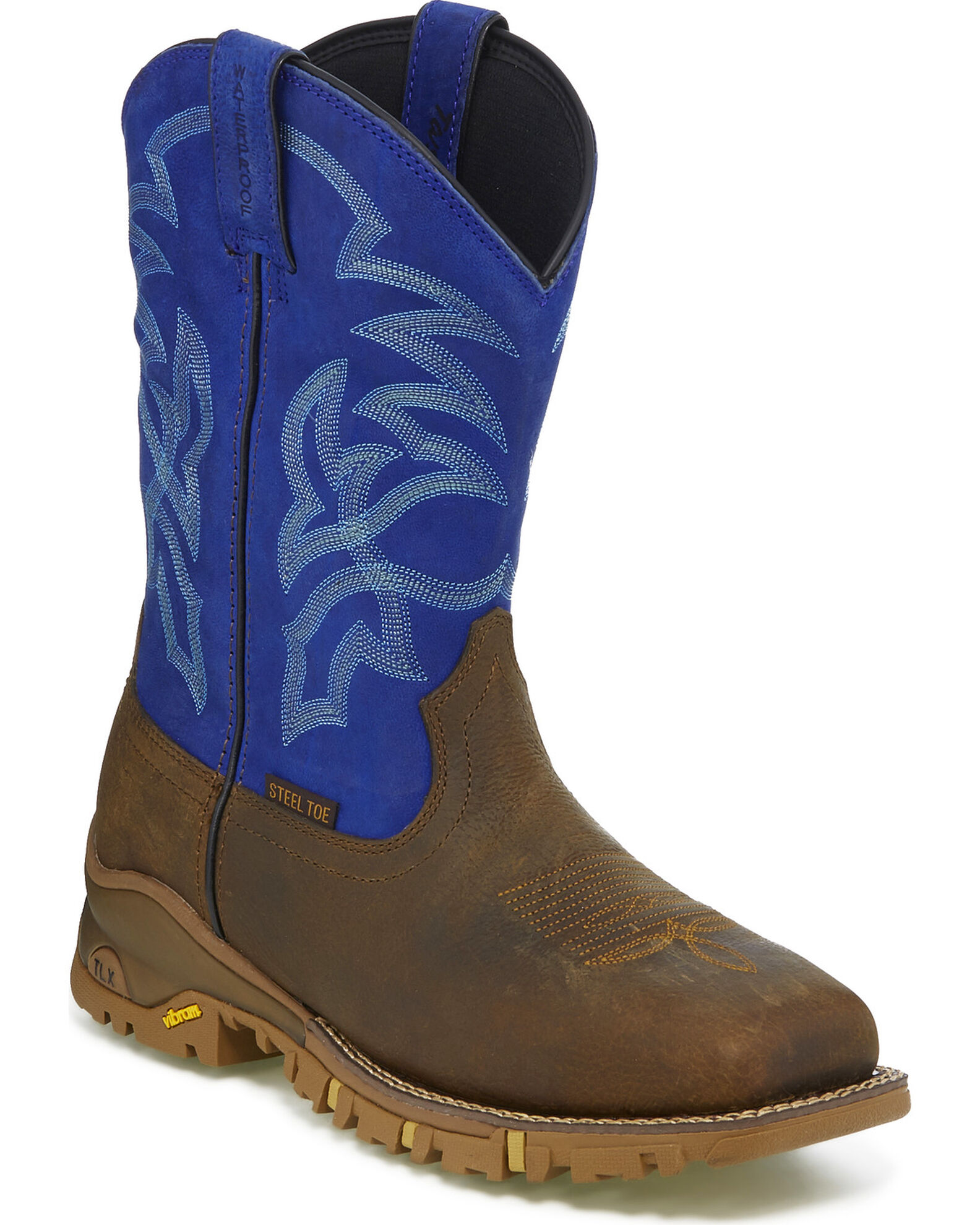 Tony Lama Men s Roustabout Waterproof Western Work Boots Steel