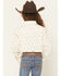 Image #4 - Panhandle Girls' Cactus Print Long Sleeve Pearl Snap Western Shirt, Cream, hi-res