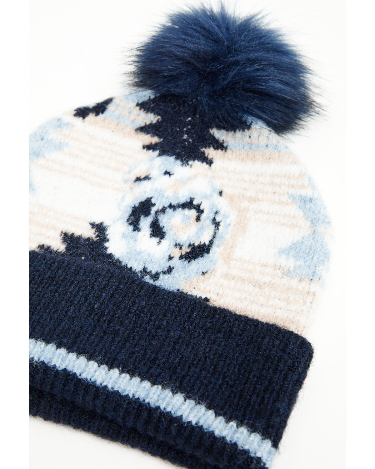 Image #2 - Idyllwind Women's Skyvalley Southwestern Print Beanie, Navy, hi-res