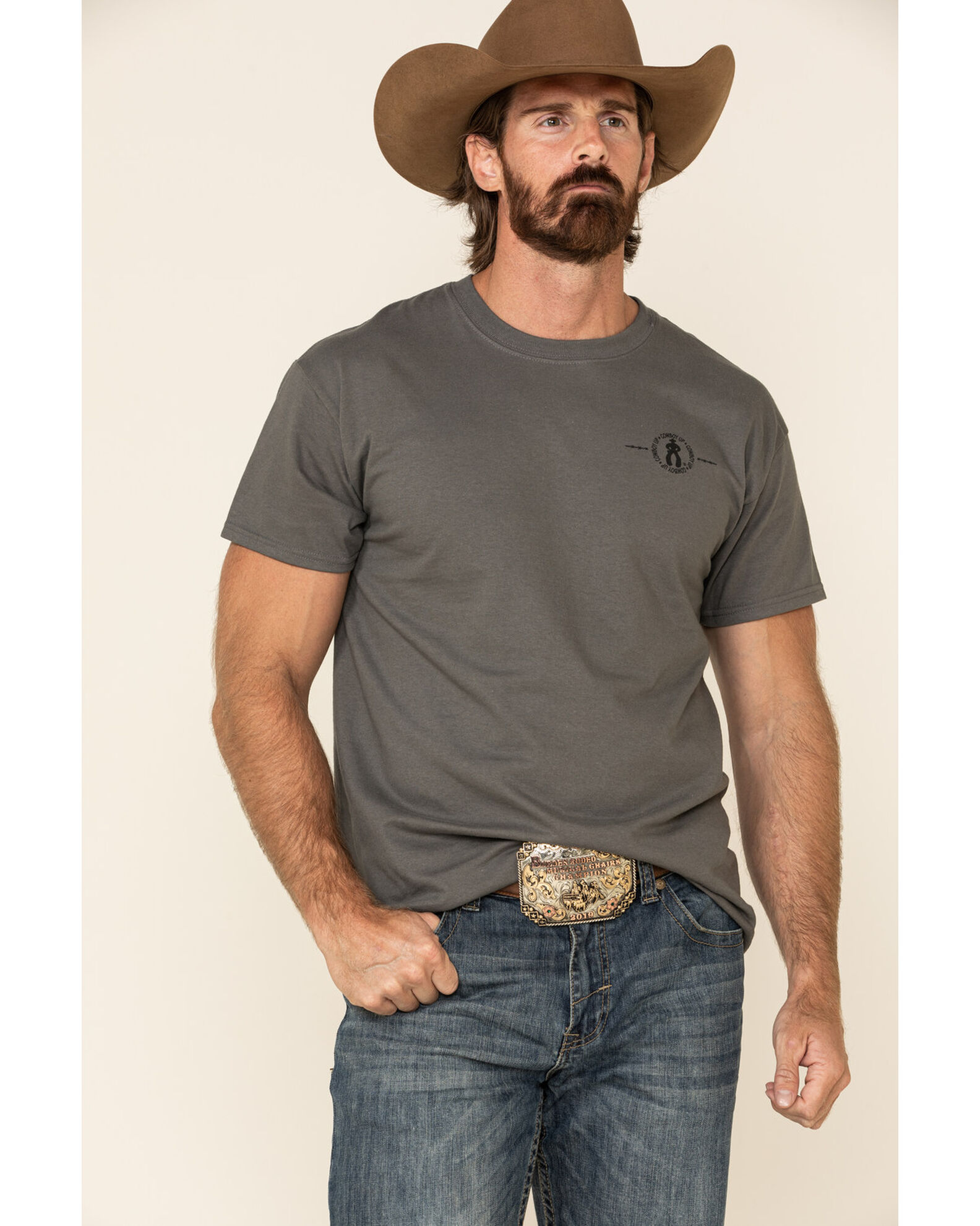Cowboy Up Men s Open Range Short Sleeve Graphic T Shirt Boot Barn