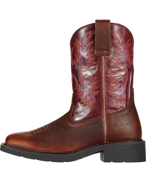 Image #5 - Ariat Women's Steel Toe Krista Western Work Boots, Dark Brown, hi-res