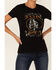Janis Joplin Women's Live Concert Circle Graphic Short Sleeve Tee , Black, hi-res