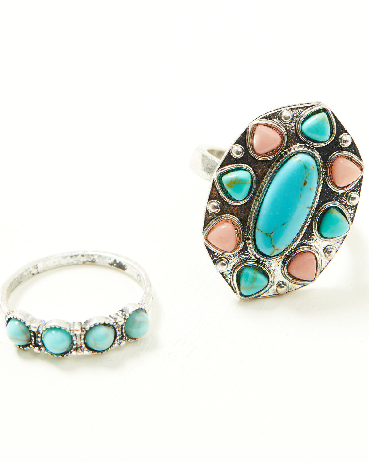 Image #2 - Shyanne Women's Statement Ring Set - 3 Piece, Silver, hi-res