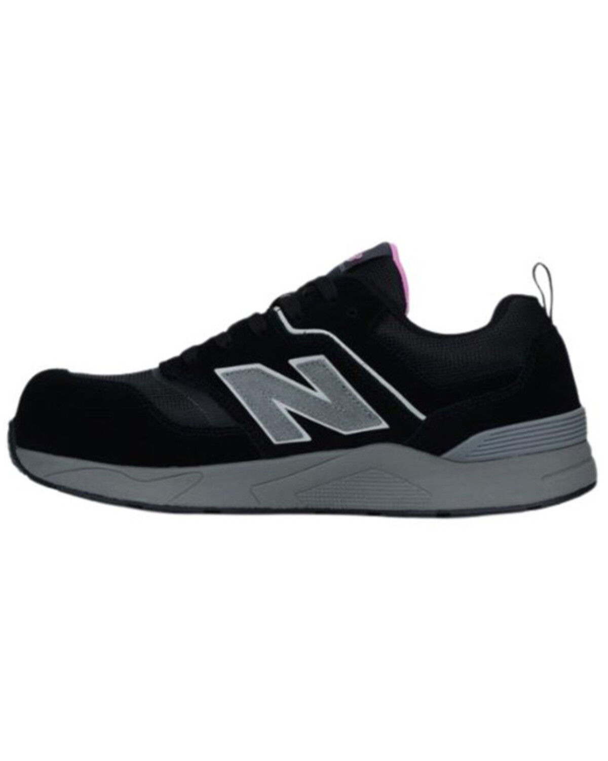 Image #3 - New Balance Women's Elite Lite Work Shoes - Composite Toe, Black/red, hi-res