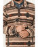 Image #3 - Cinch Men's Southwestern Print 1/4 Snap Pullover - Big, Brown, hi-res