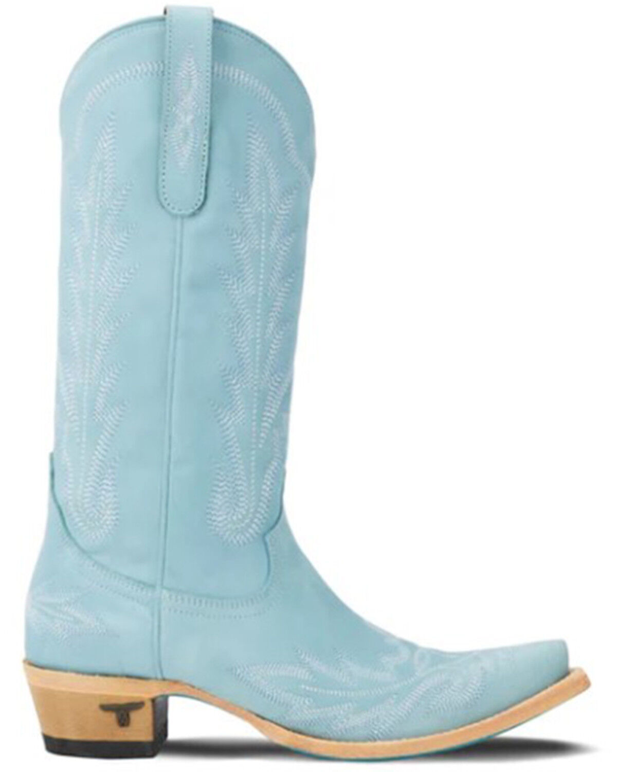 Image #2 - Lane Women's Lexington Tall Western Boots - Snip Toe, Blue, hi-res