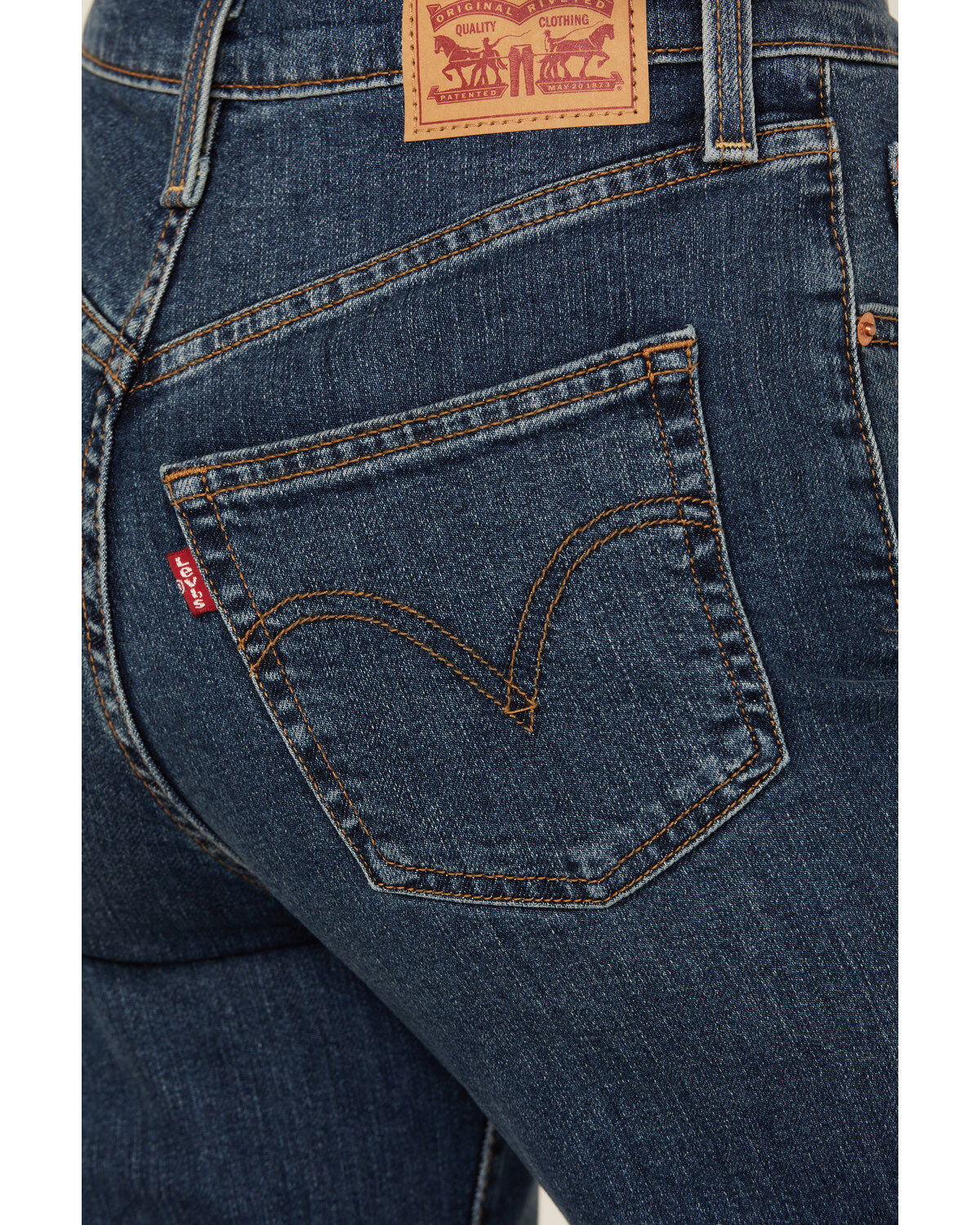 Image #4 - Levi's Women's A New York Moment Medium Wash High Rise Stretch Wide Leg Jeans, Medium Wash, hi-res