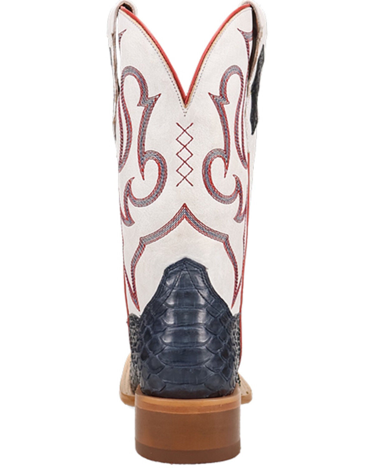 Image #5 - Dan Post Women's Penny Exotic Python Western Boots - Broad Square Toe, Blue, hi-res