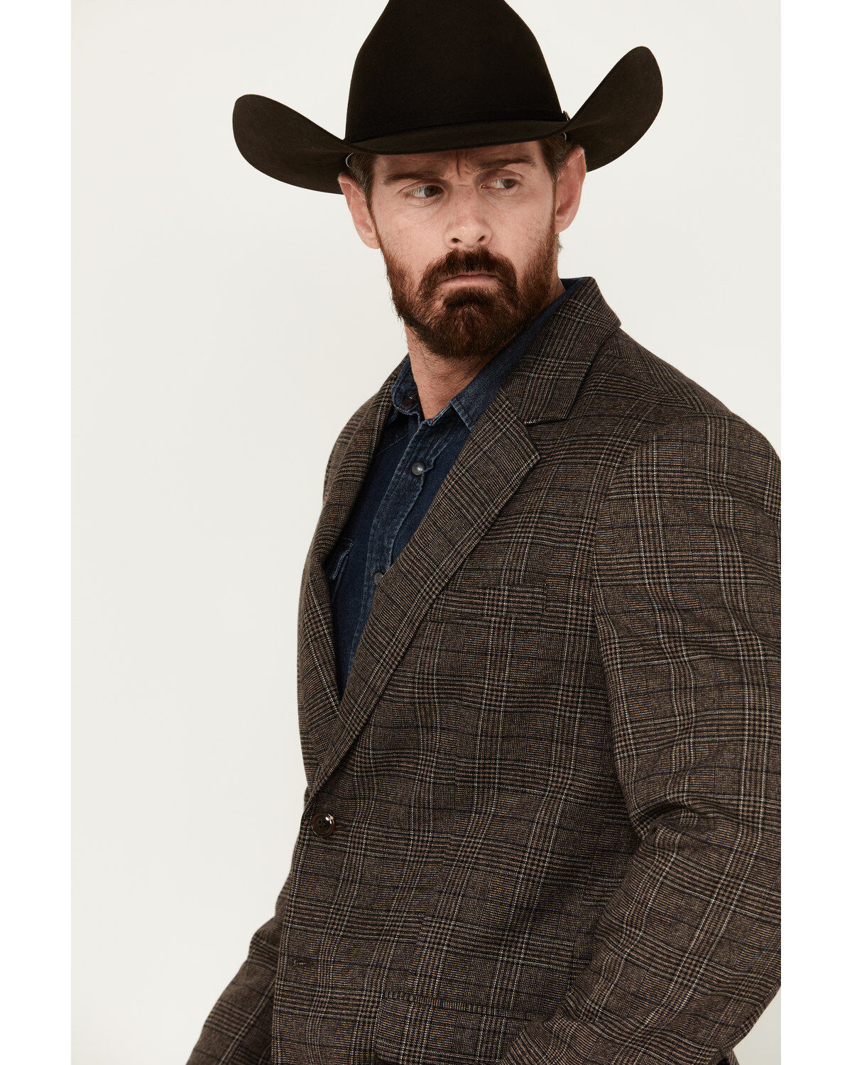 Rock & Roll Denim Men's Plaid Print Modern Fit Sportcoat