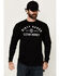 Image #1 - Troll Co Men's Dirty Hands Clean Money Long Sleeve Graphic T-Shirt, Black, hi-res