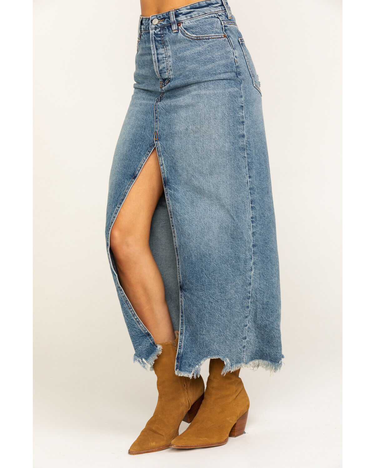 dr denim maxi skirt