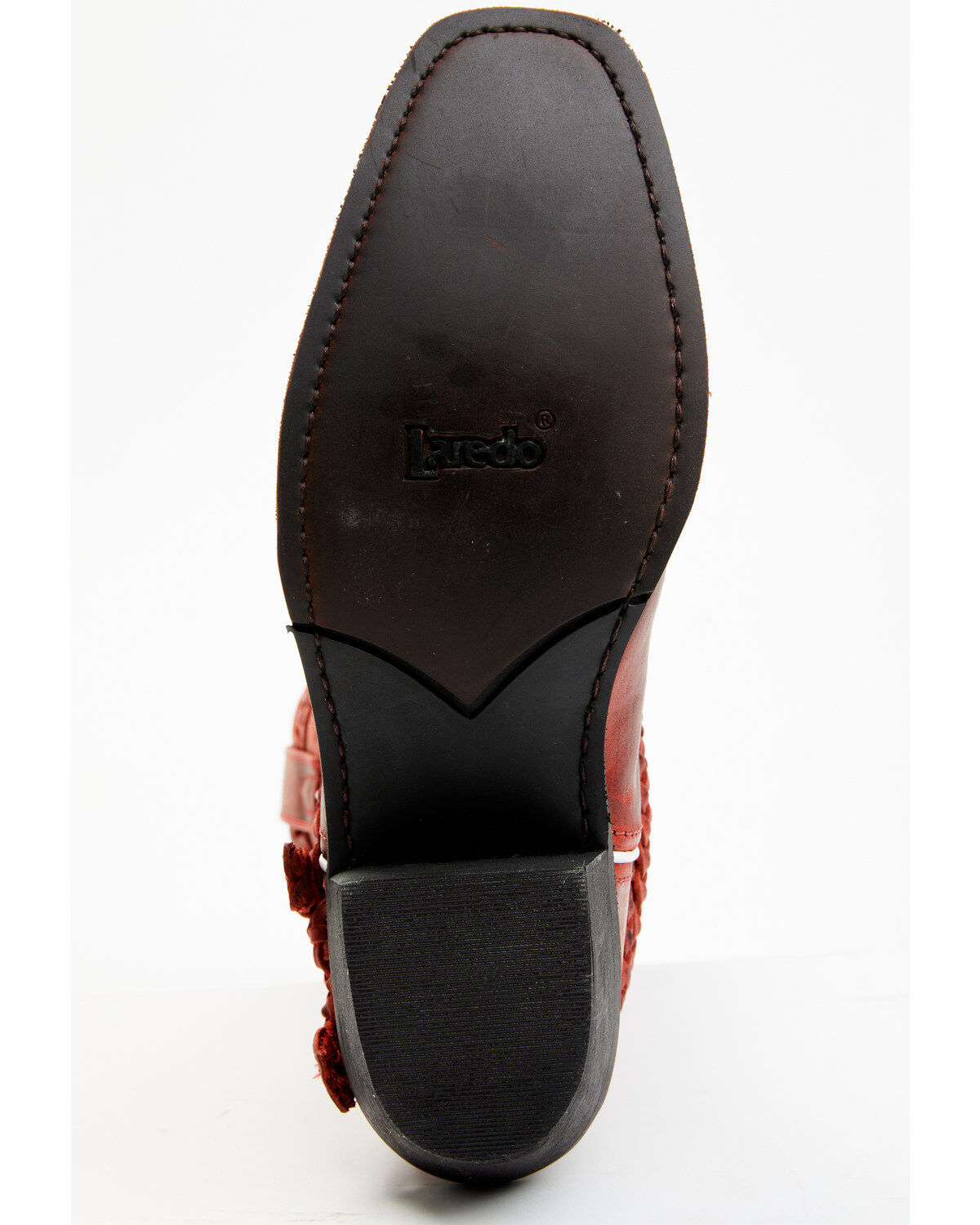 Image #7 - Laredo Women's Knot in Time Western Boots - Square Toe, Red, hi-res