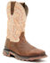 Rocky Men's Carbon 6 Waterproof Western Work Boots - Soft Toe, Off White, hi-res
