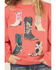Image #3 - Wrangler Girls' Boot Long Sleeve Graphic Shirt, Pink, hi-res