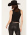 Image #4 - Idyllwind Women's Button-Front Seamed Top, Black, hi-res