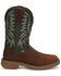 Justin Men's Rush Short Base Performance Western Boots - Broad Square Toe , Brown, hi-res