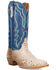 Image #1 - Dan Post Women's Petunia Dream Exotic Python Western Boots - Round Toe, Cream, hi-res