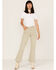 Image #1 - Rolla's Women's High Rise Eastcoast Cropped Flare Jeans, Light Green, hi-res
