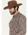 Image #2 - Gibson Trading Co Men's Bloomin Paisley Print Long Sleeve Snap Western Shirt, Black, hi-res