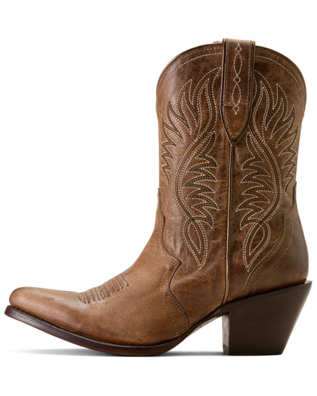 Image #2 - Ariat Women's Julietta Western Booties - Round Toe, Brown, hi-res