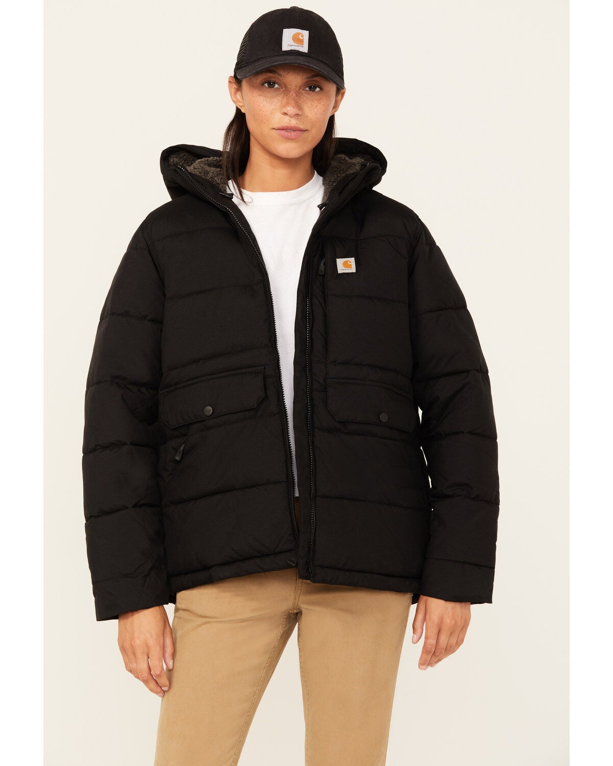Carhartt Women's Montana Relaxed Fit Insulated Jacket, Black, hi-res