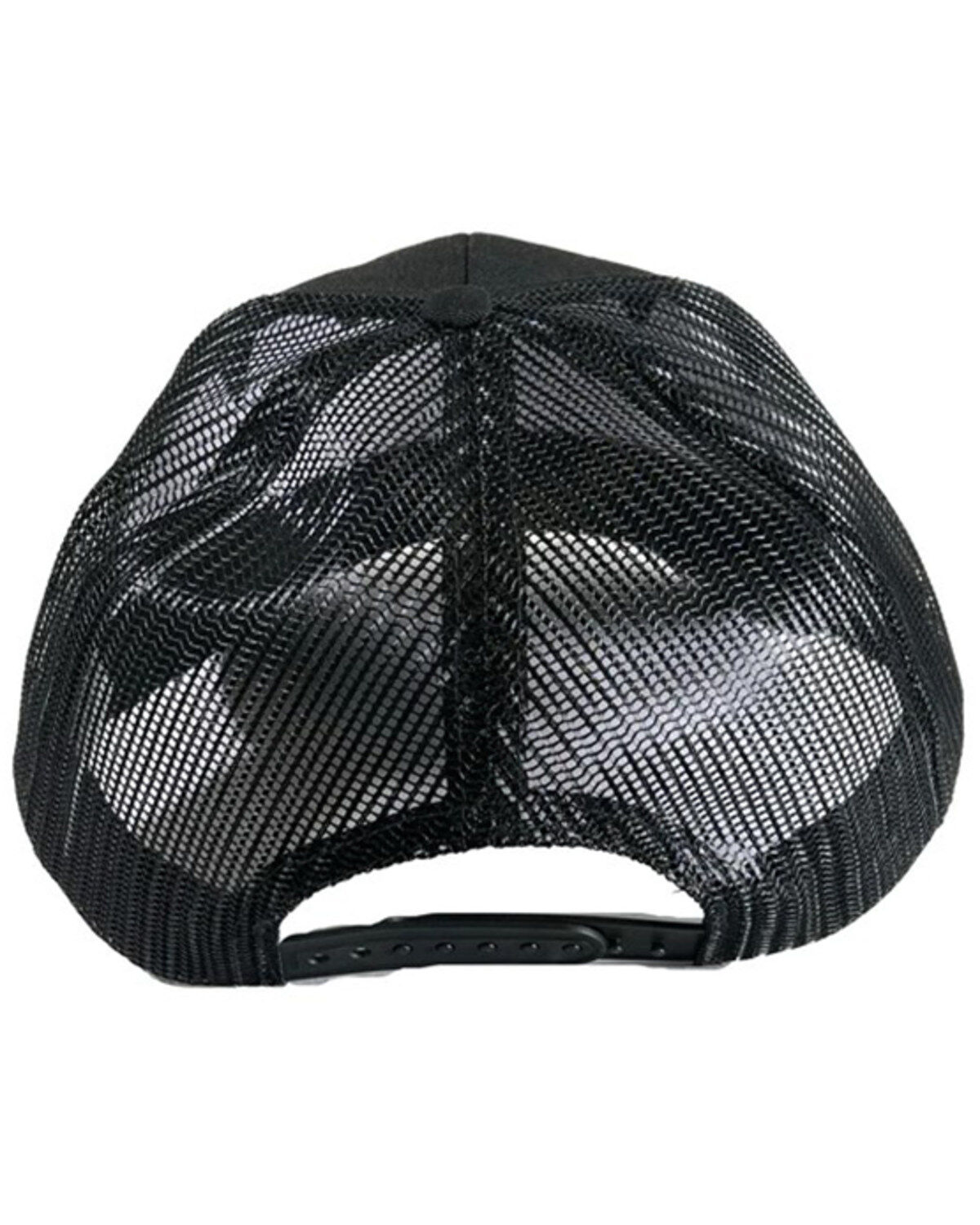 Image #2 - Howitzer Men's Camo Flag Logo Patch Ball Cap, Black, hi-res