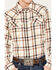 Image #3 - Cody James Boys' Plaid Print Long Sleeve Western Snap Flannel Shirt, Cream, hi-res