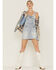 Image #2 - Cleo + Wolf Women's Light Wash Denim Skirtall, Super Light Wash, hi-res