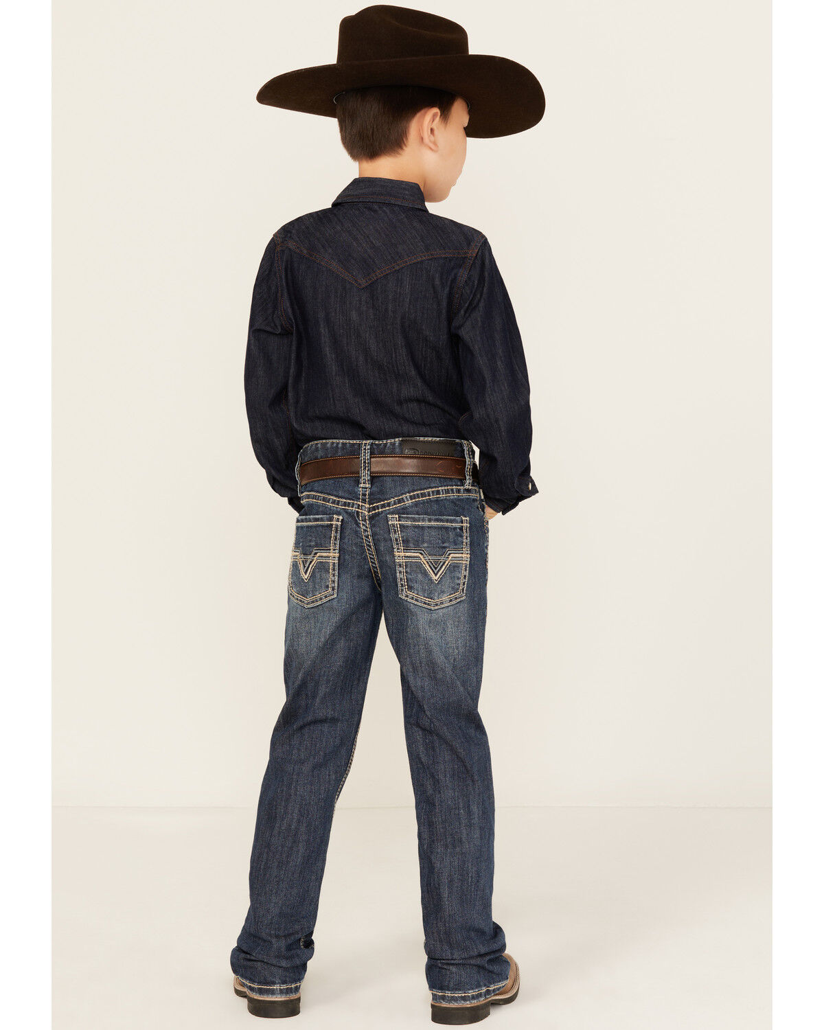 Image #3 - Rock & Roll Denin Boys' Bootcut Stretch Denim Jeans, Blue, hi-res