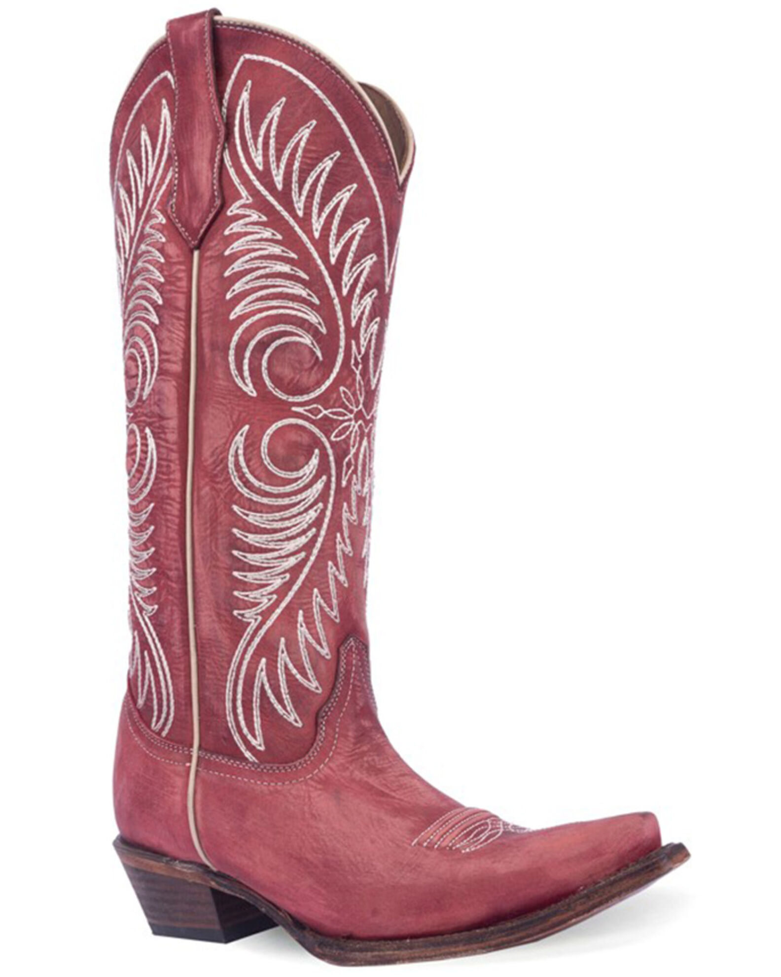 Circle G Women s Distressed Tall Western Boots Snip Toe Boot Barn