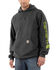 Carhartt Men's Loose Fit Midweight Logo Sleeve Graphic Hooded Sweatshirt, Medium Grey, hi-res