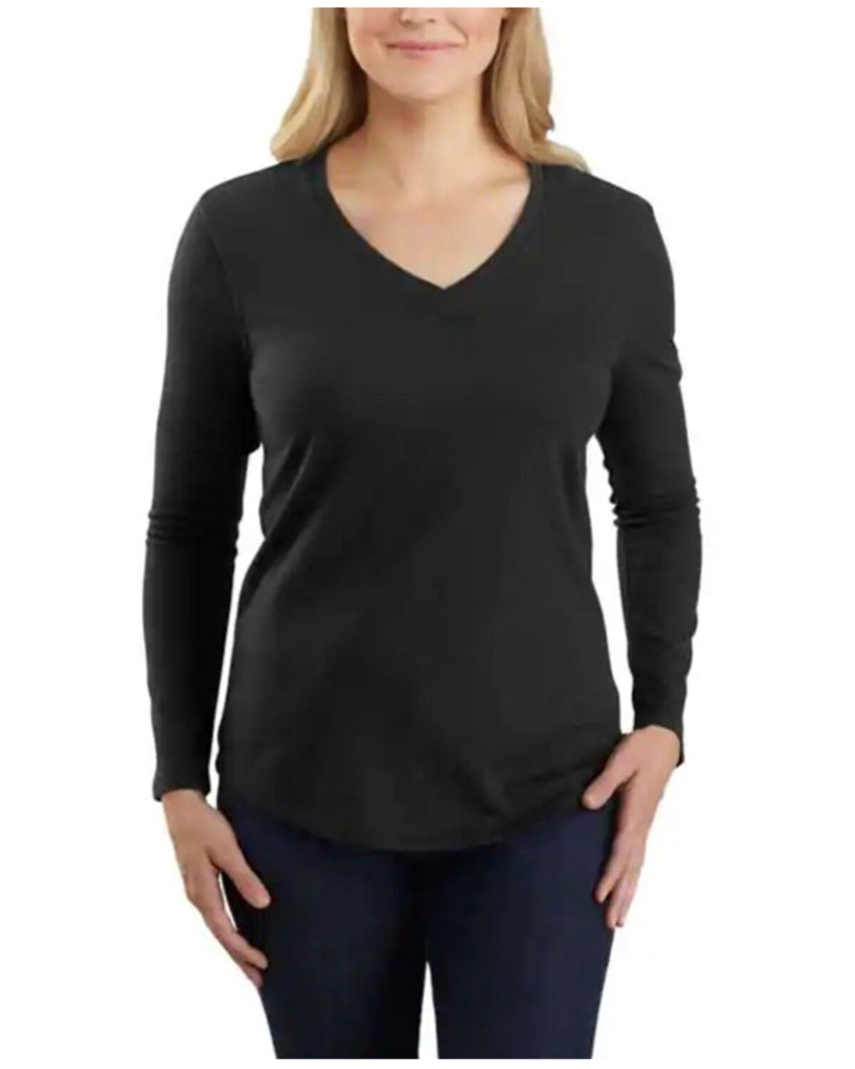 Image #1 - Carhartt Women's Relaxed Long Sleeve Work T-Shirt, , hi-res