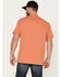 Brothers & Sons Men's Logo Graphic Short Sleeve T-Shirt, Orange, hi-res