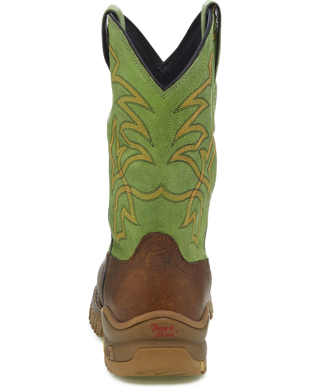 Image #6 - Tony Lama Men's Roustabout Green Waterproof Western Work Boots - Square Toe, , hi-res