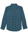 Image #2 - Wrangler Boys' Geo Print Long Sleeve Button-Down Western Shirt, Teal, hi-res