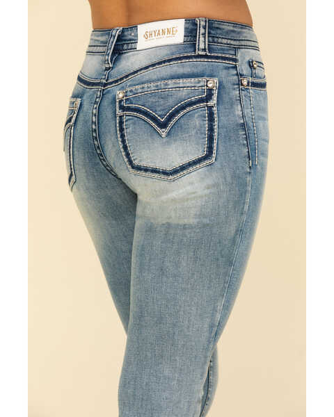 Image #4 - Shyanne Women's Medium Bling Faux Flap Bootcut Jeans , , hi-res