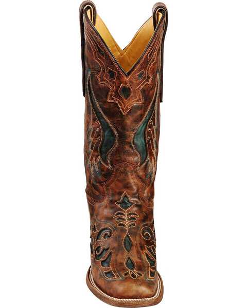 Image #4 - Corral Women's Square Toe Inlay Western Boots, , hi-res