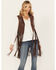 Image #1 - Idyllwind Women's Hattie Beaded Fringe Vest, Dark Brown, hi-res