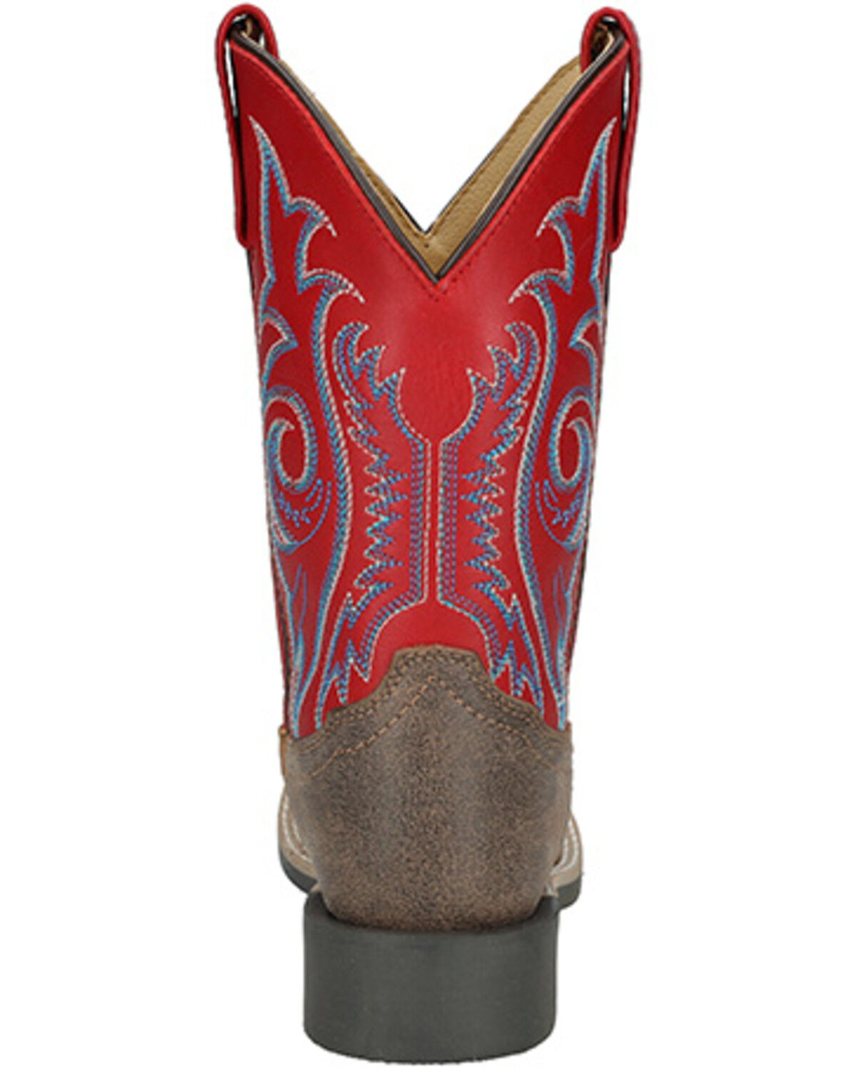 Image #5 - Smoky Mountain Boys' Barrett Western Boots - Broad Square Toe, Tan, hi-res