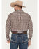 Image #4 - Ariat Men's Wrinkle Free Atlas Plaid Print Fitted Long Sleeve Button-Down Western Shirt, Brown, hi-res