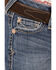 Image #2 - Ariat Girls' Medium Wash Eleanor Whipstitch Stretch Slim Bootcut Jeans, Indigo, hi-res