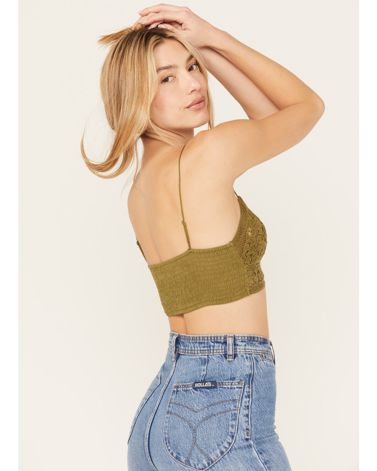 Image #4 - Free People Women's One Lyra Bralette, Green, hi-res