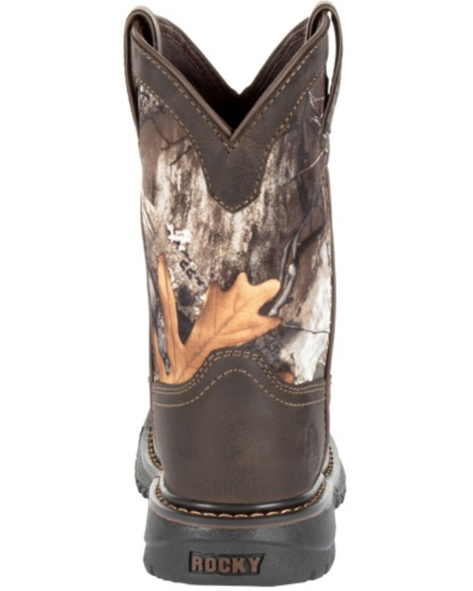 Rocky Boys Big Kid Ride FLX Waterproof Western Work Boots Soft Toe Boot Barn
