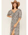 Beyond The Radar Women's Floral Print Split Leg Midi Dress, Blue, hi-res