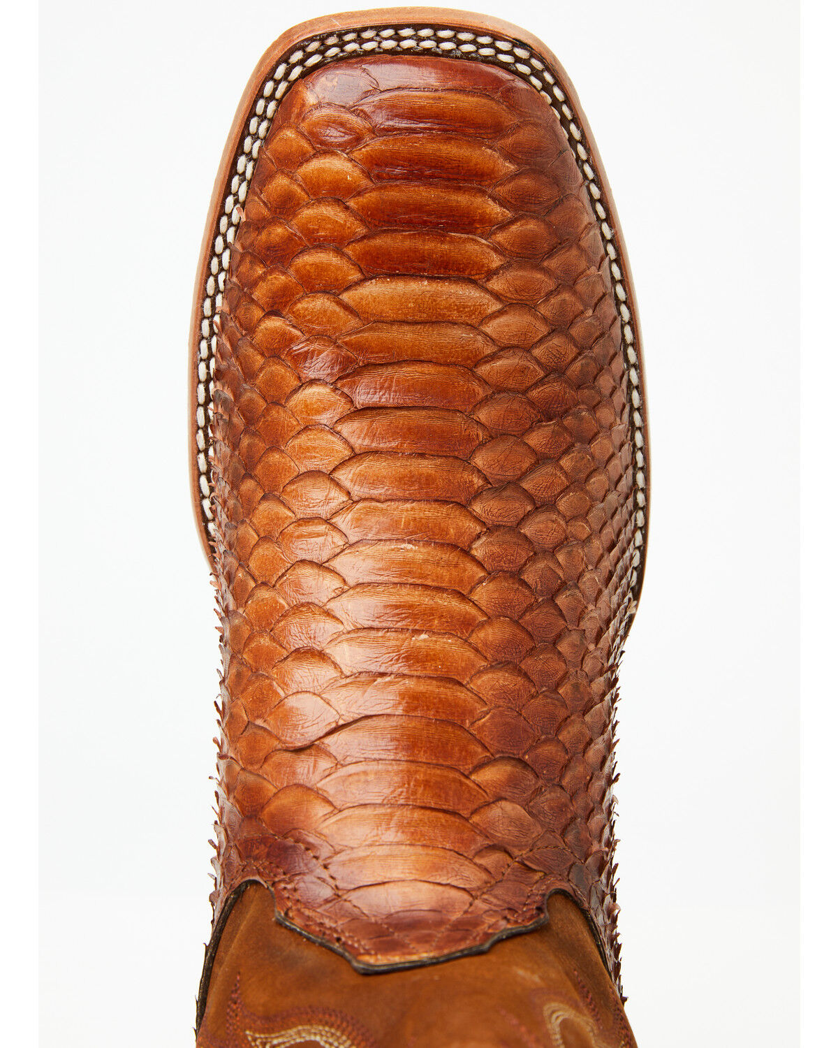 Image #6 - Cody James Men's Brandy Exotic Python Western Boots - Broad Square Toe, Brown, hi-res