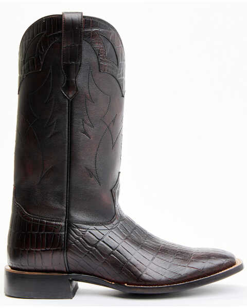 Image #2 - Moonshine Spirit Men's Tully Croc Print Western Boots - Wide Square Toe, , hi-res